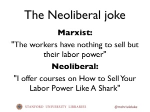 The Neoliberal joke